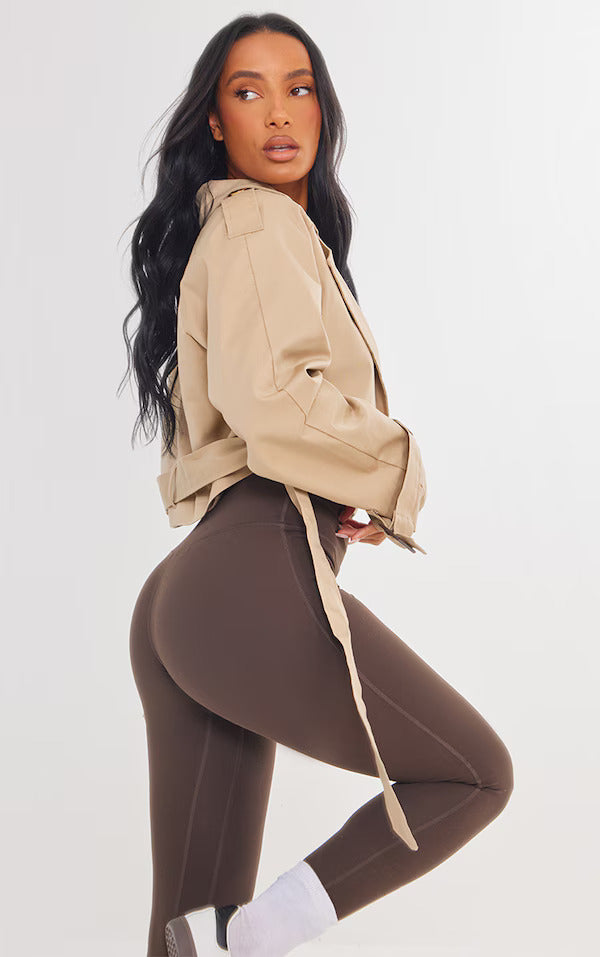 Cloey Cropped Trench Coat