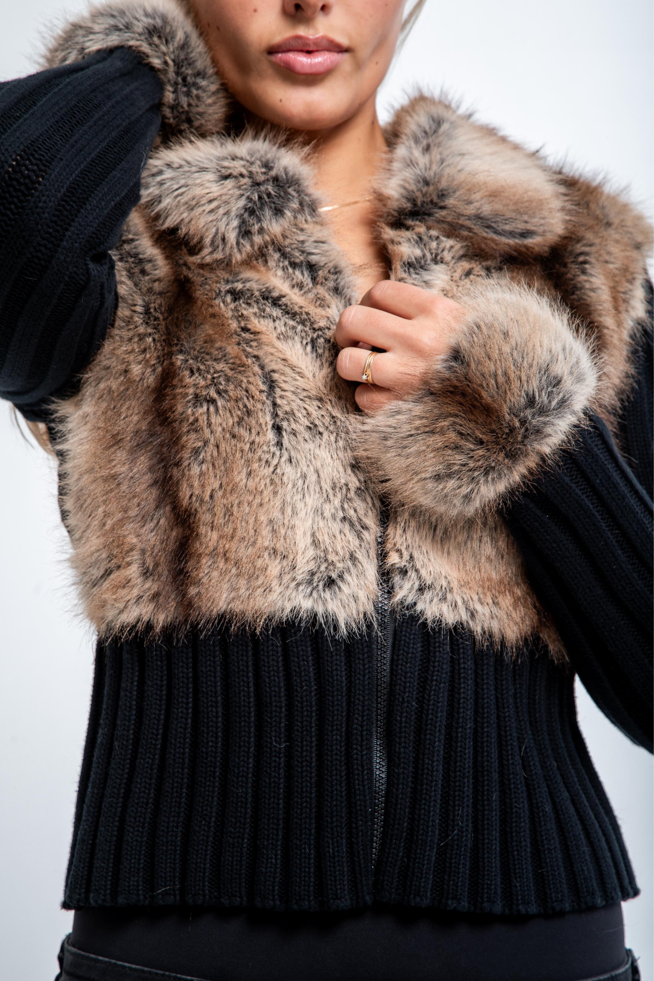Luxe Fur Cardigan