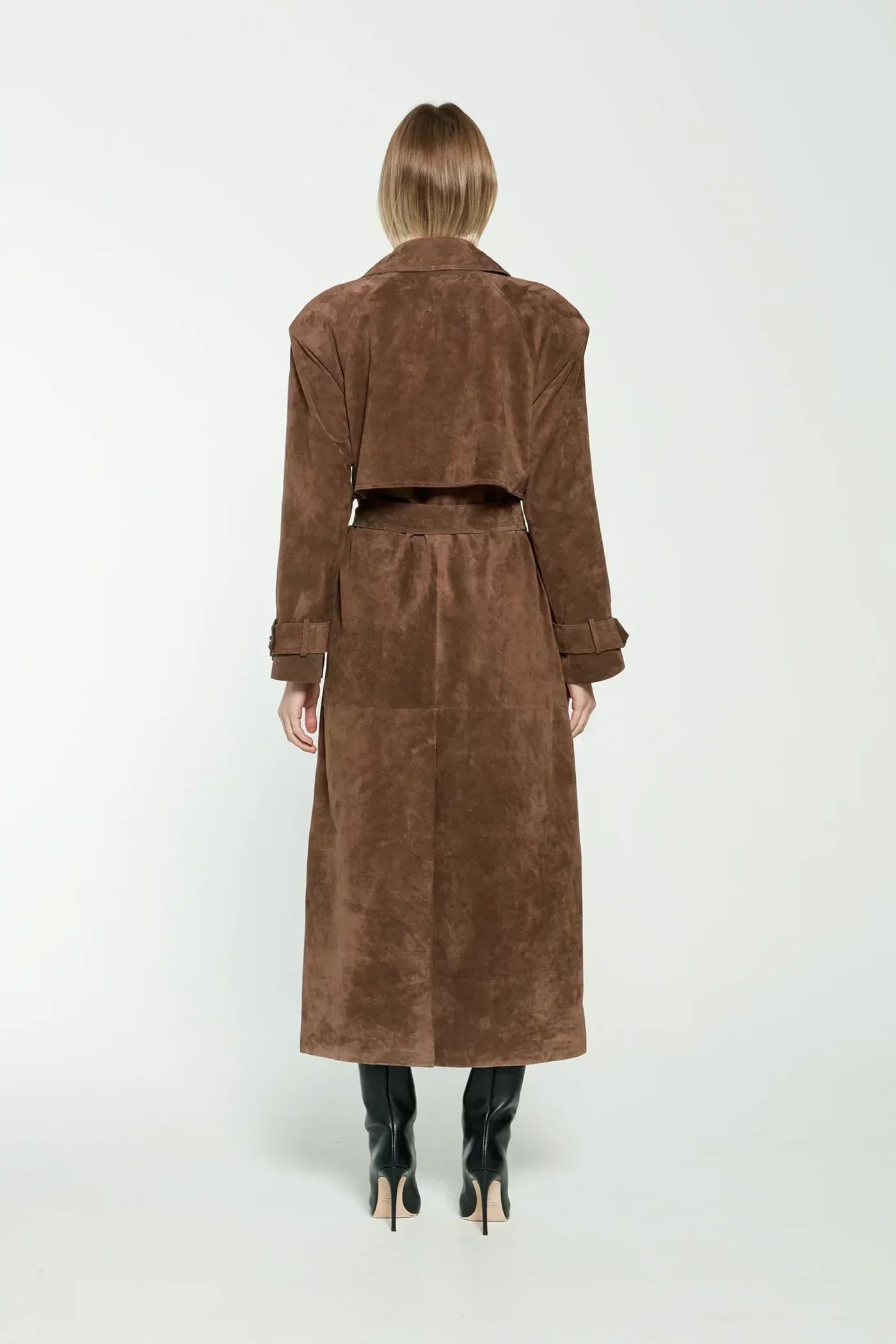 Margot Suede Trench Coat