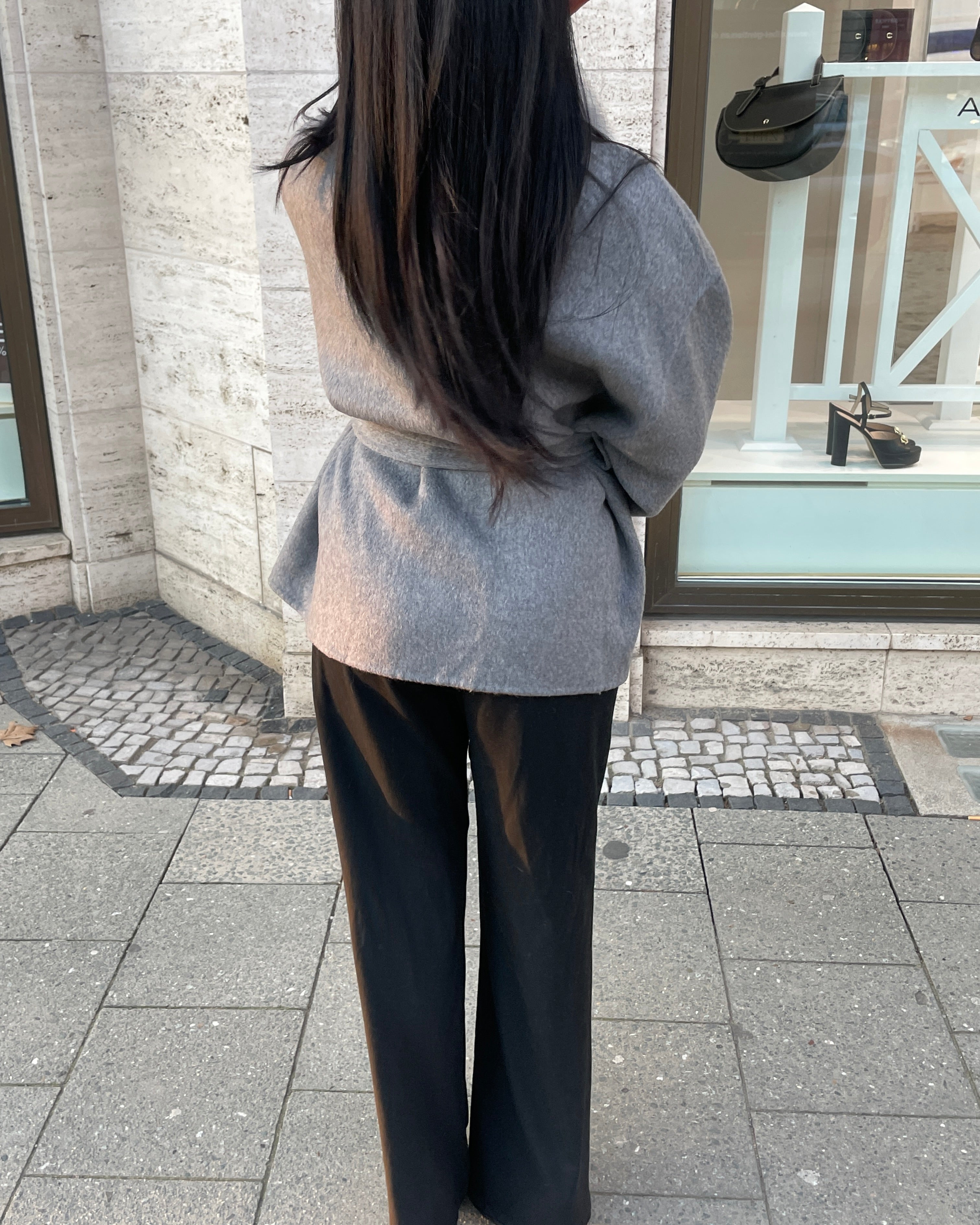 Luna Belted Trim Coat