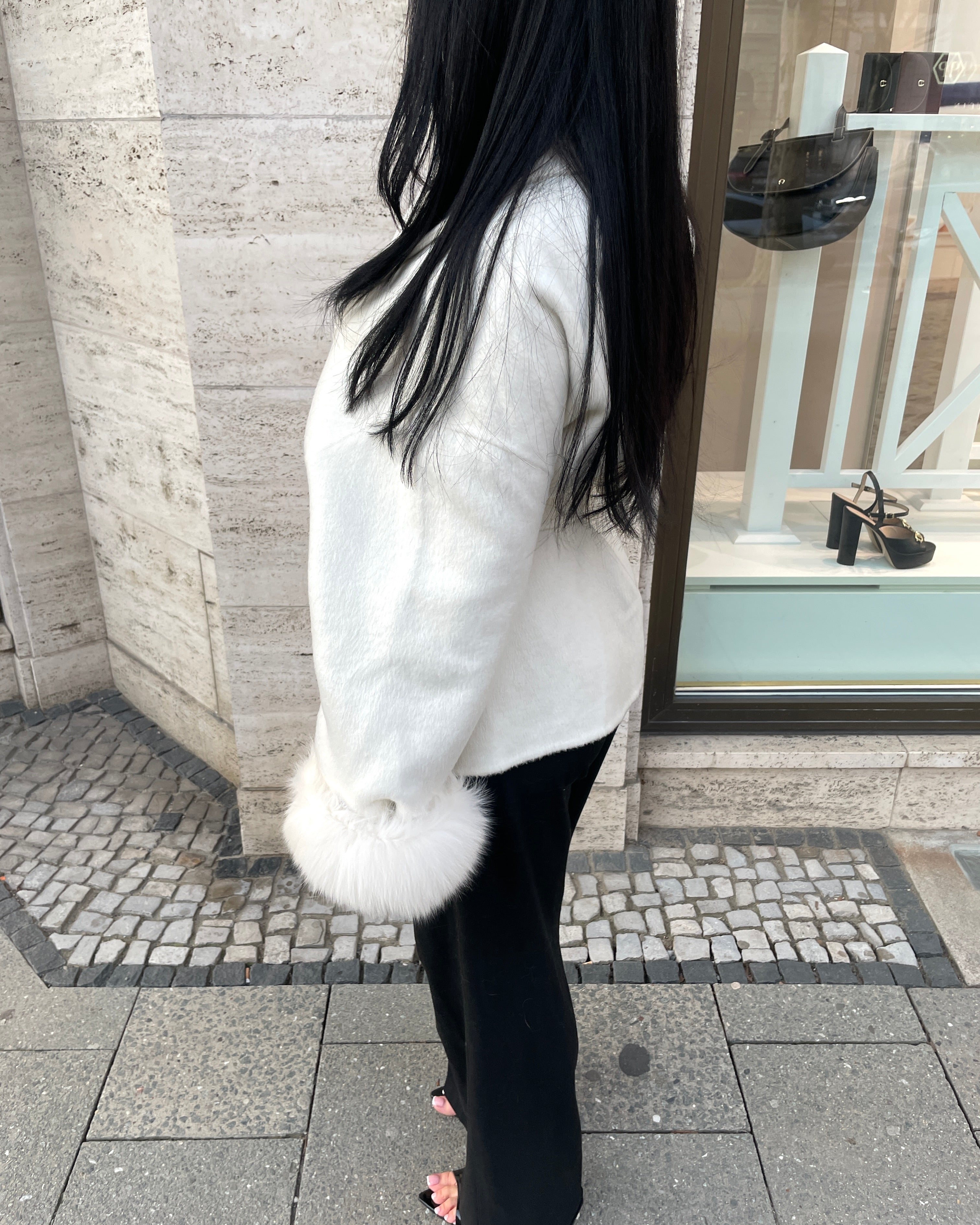 Luna Belted Trim Coat