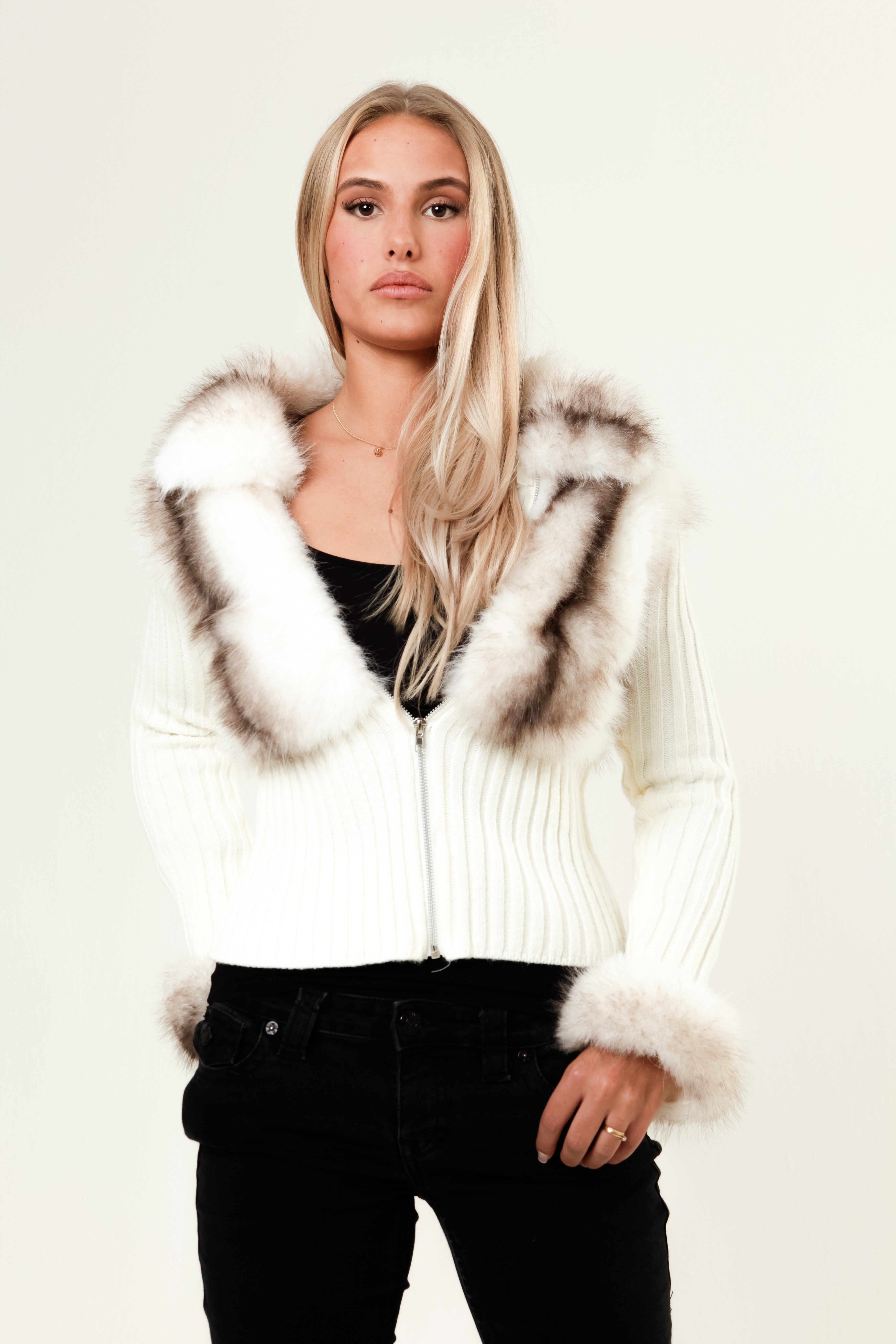 Luxe Fur Cardigan
