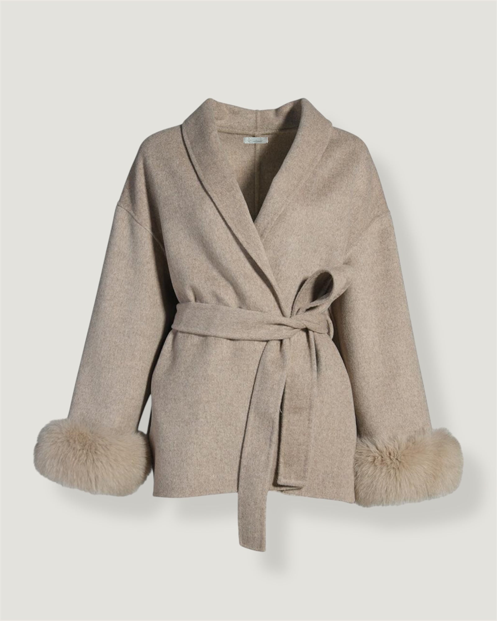 Luna Belted Trim Coat
