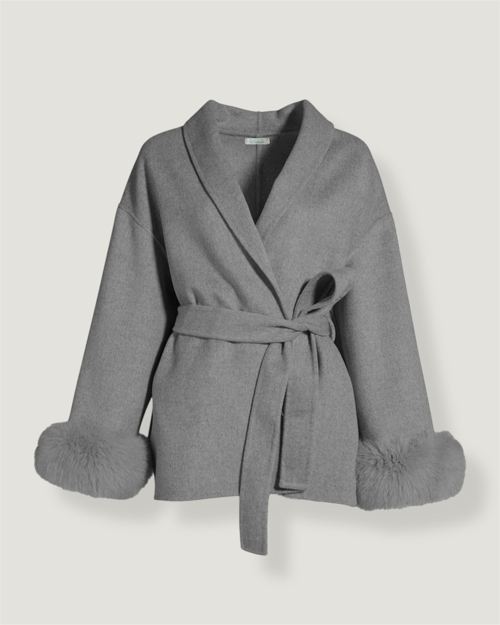 Luna Belted Trim Coat