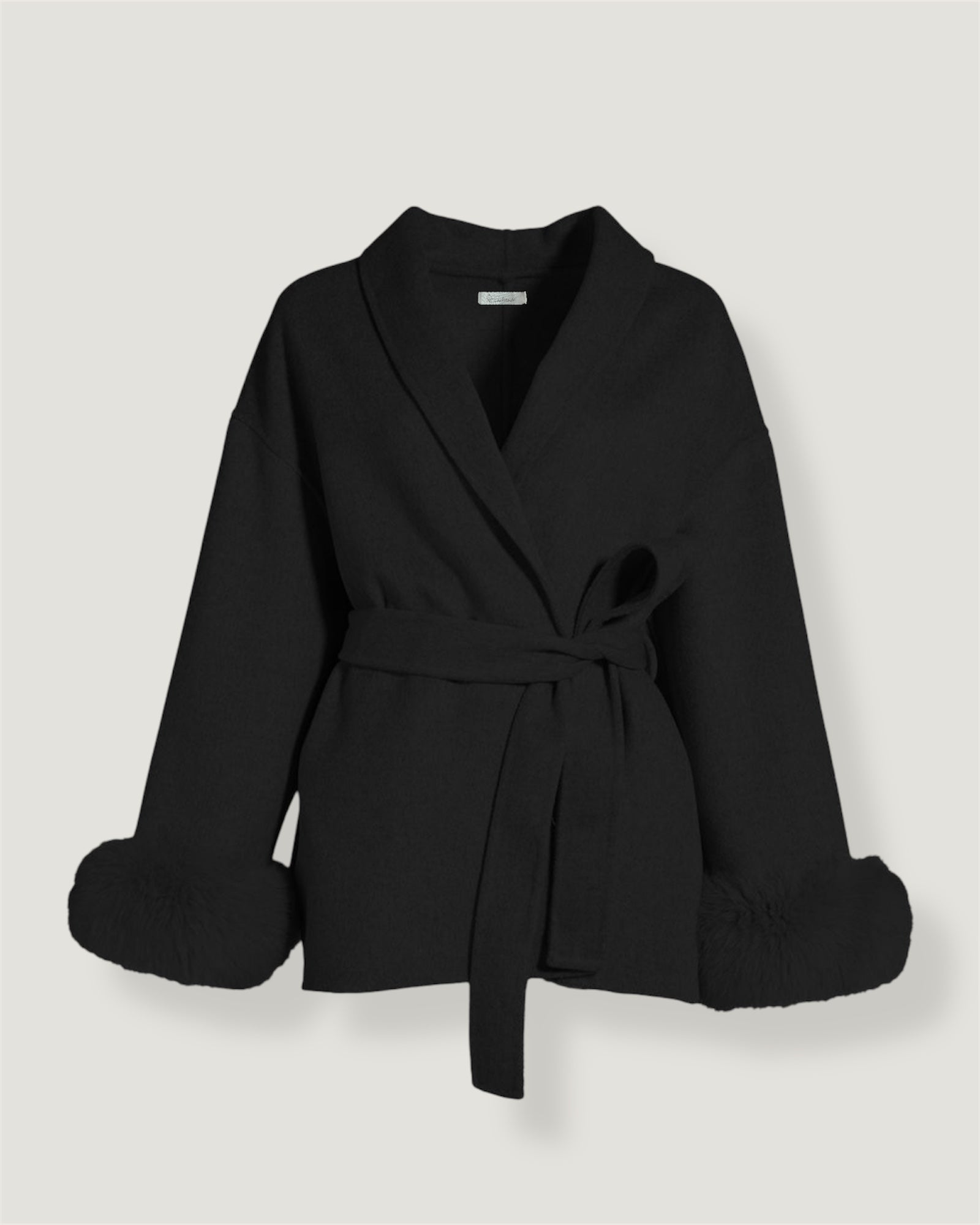 Luna Belted Trim Coat