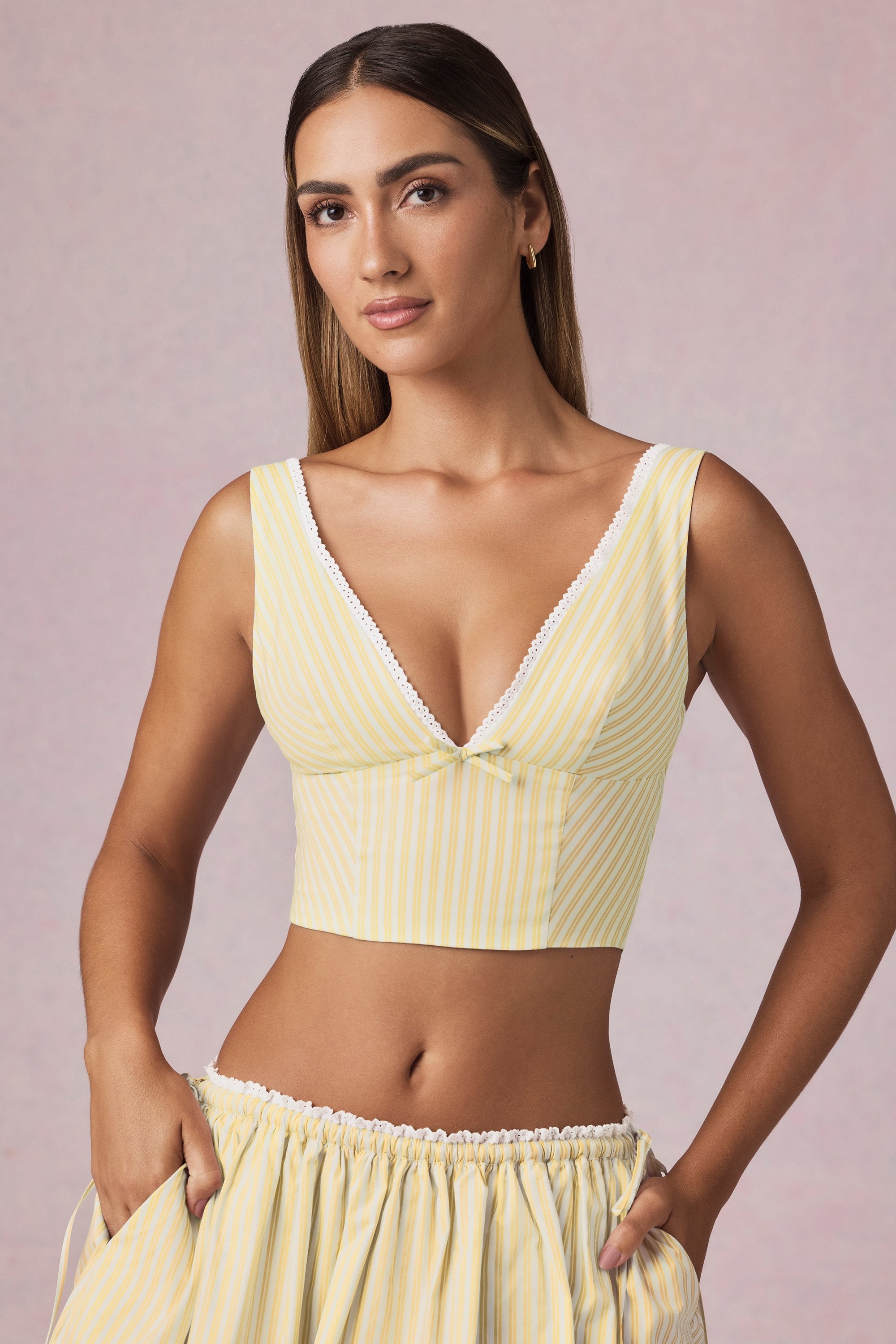 Lemon Crop Top
