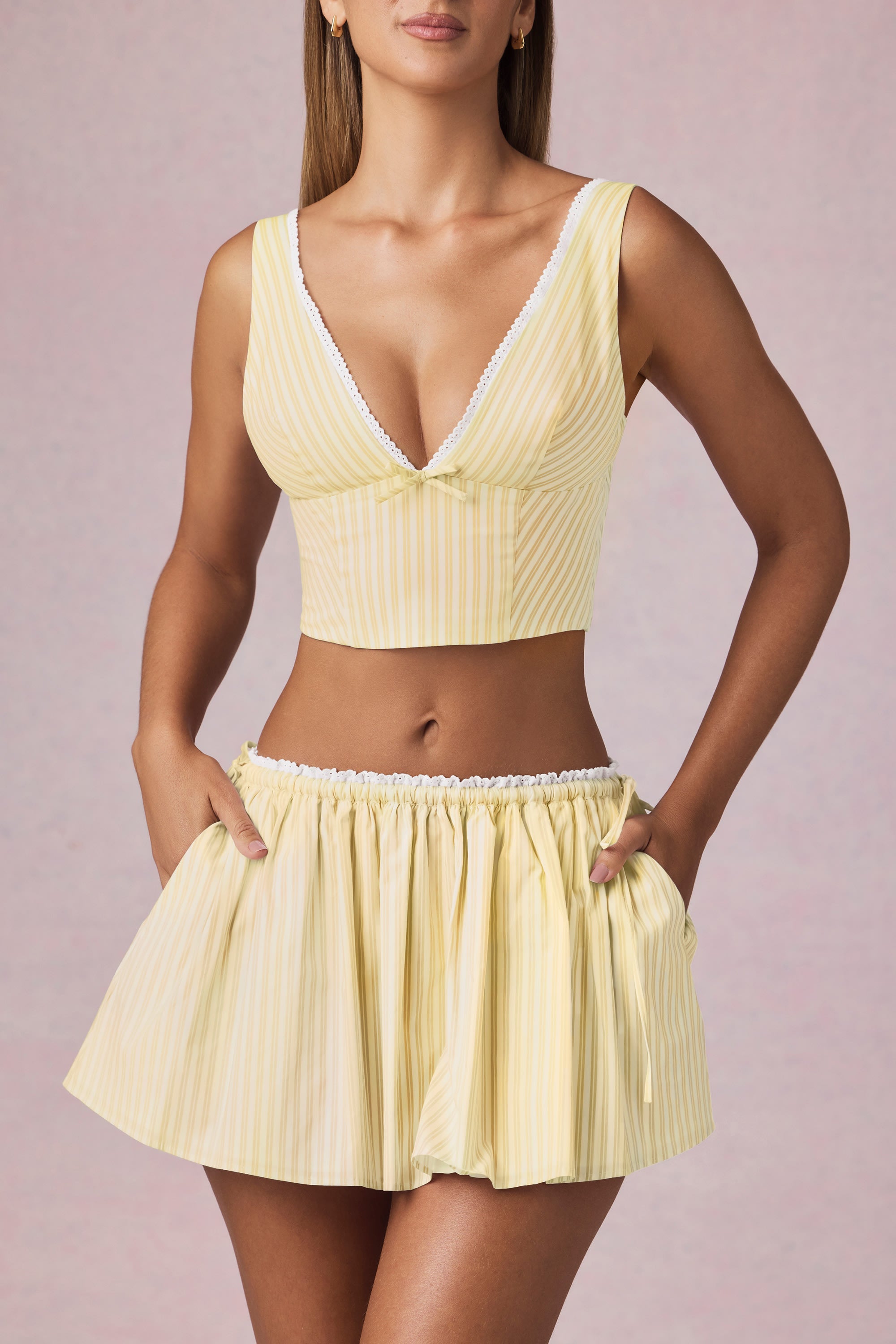 Lemon Crop Top