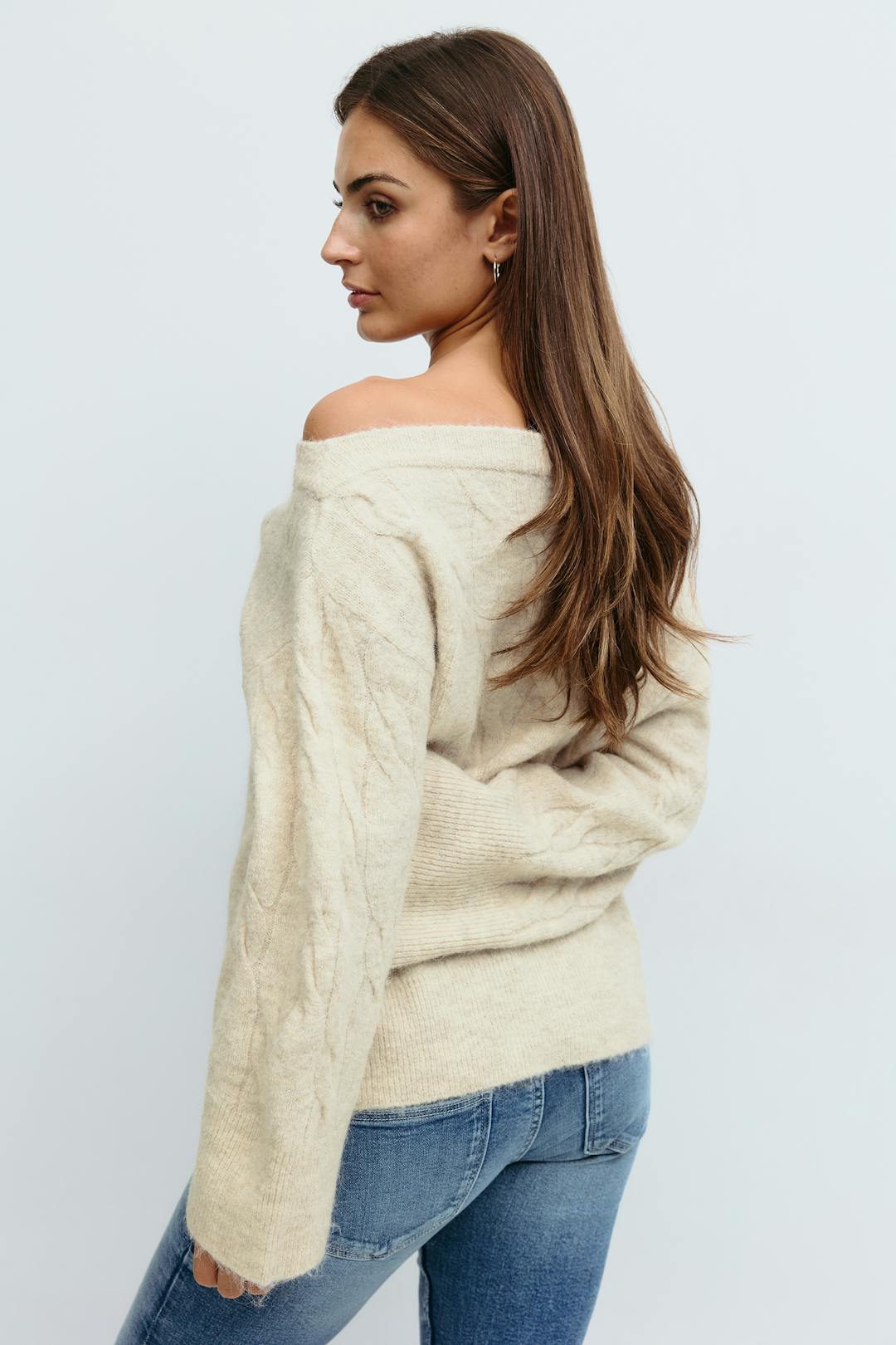 Peplum Knit Sweater