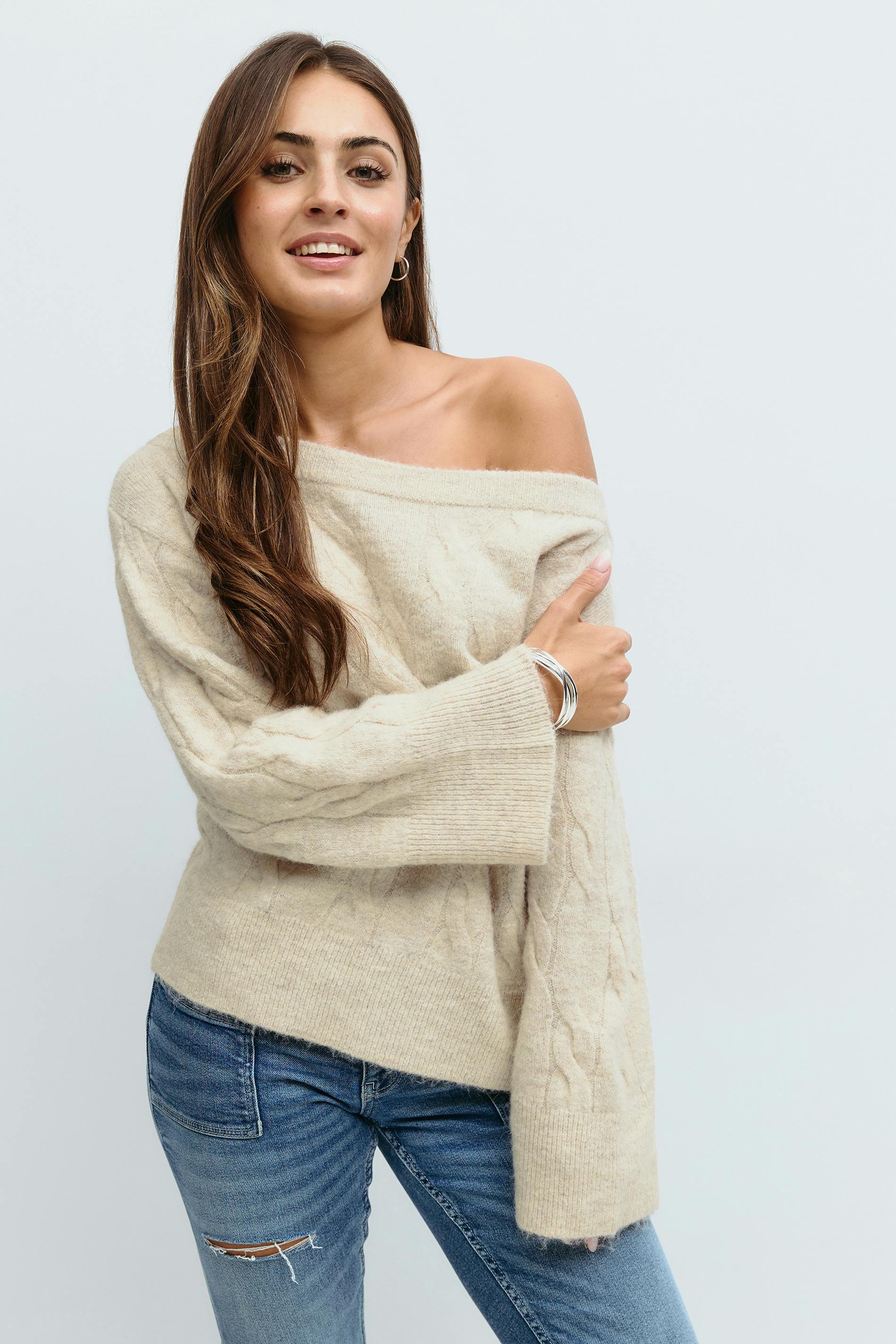 Peplum Knit Sweater