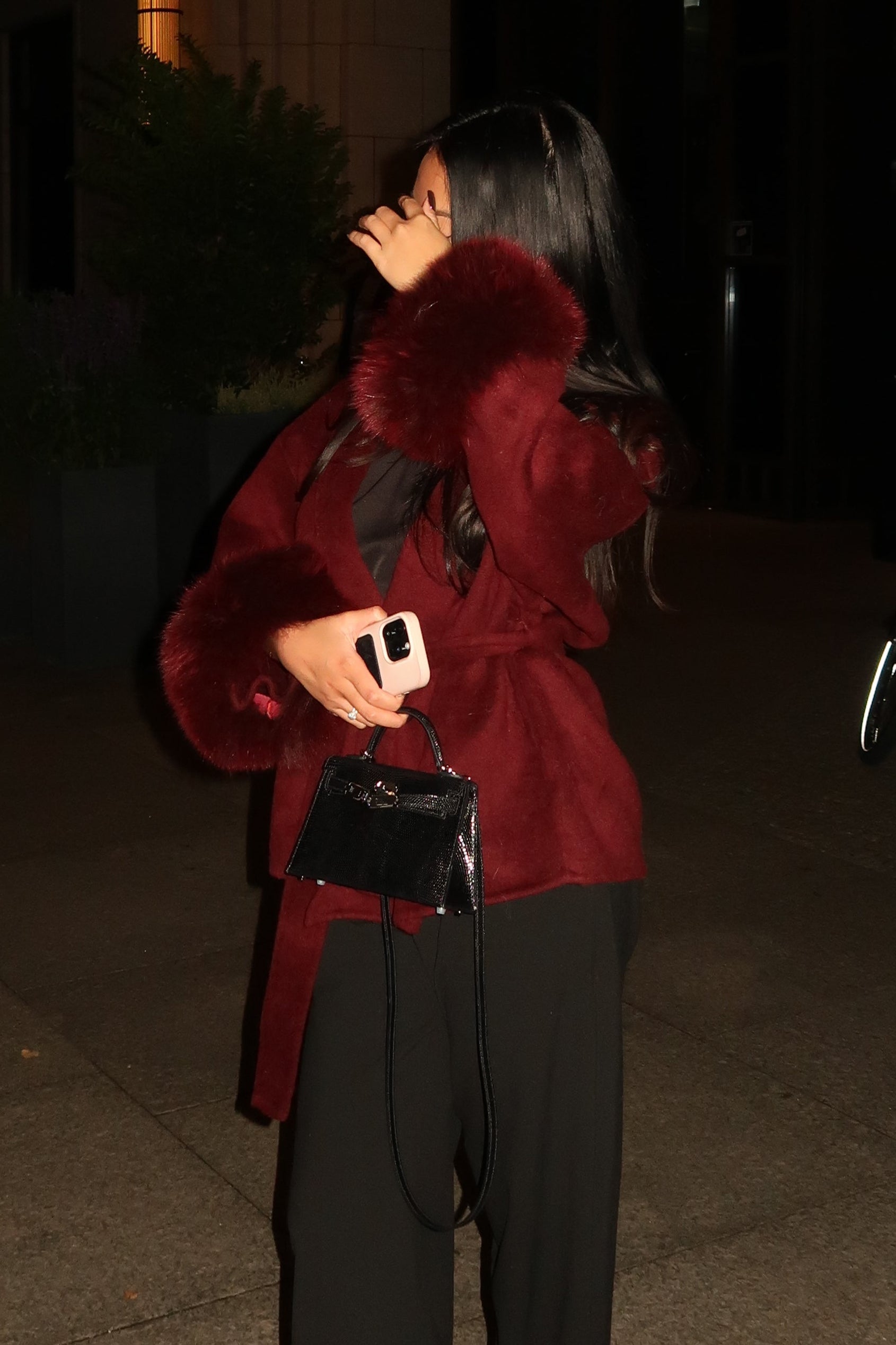 Luna Belted Trim Coat