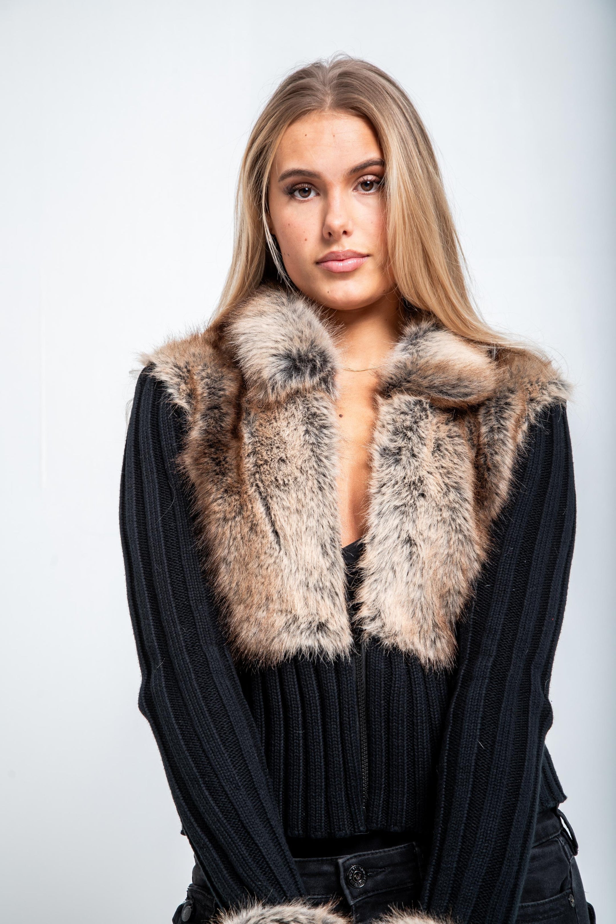 Luxe Fur Cardigan