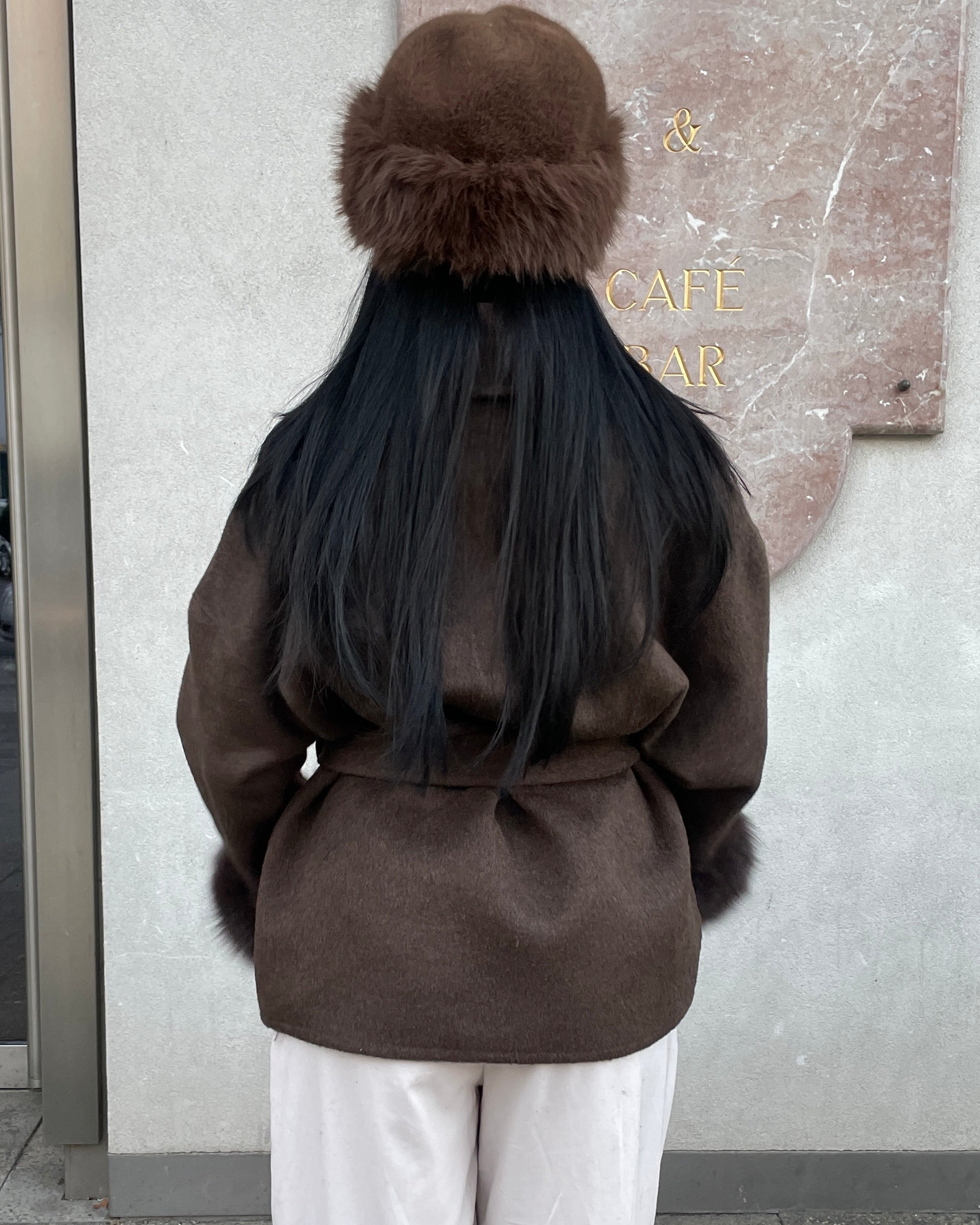 Luna Belted Trim Coat