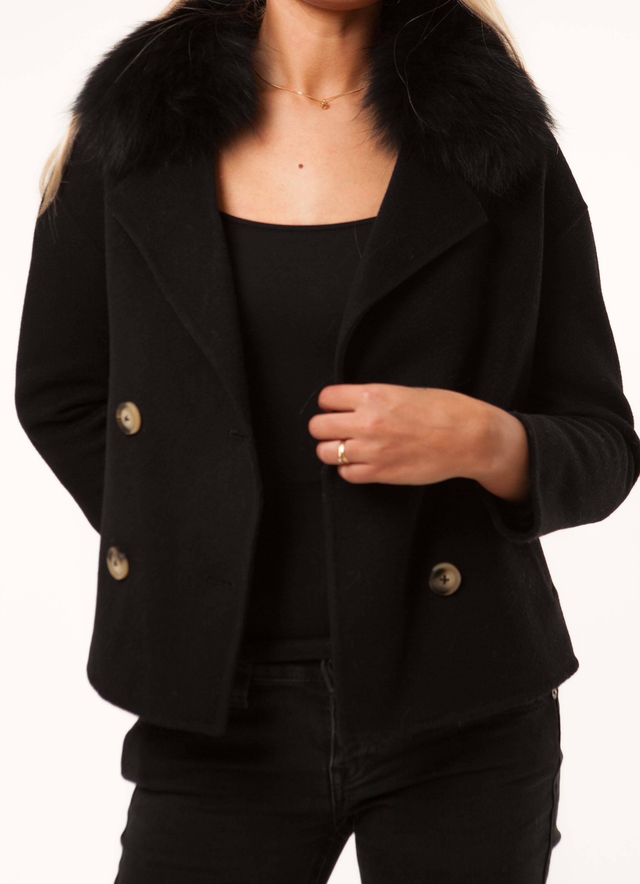 Double Button Tailored Coat