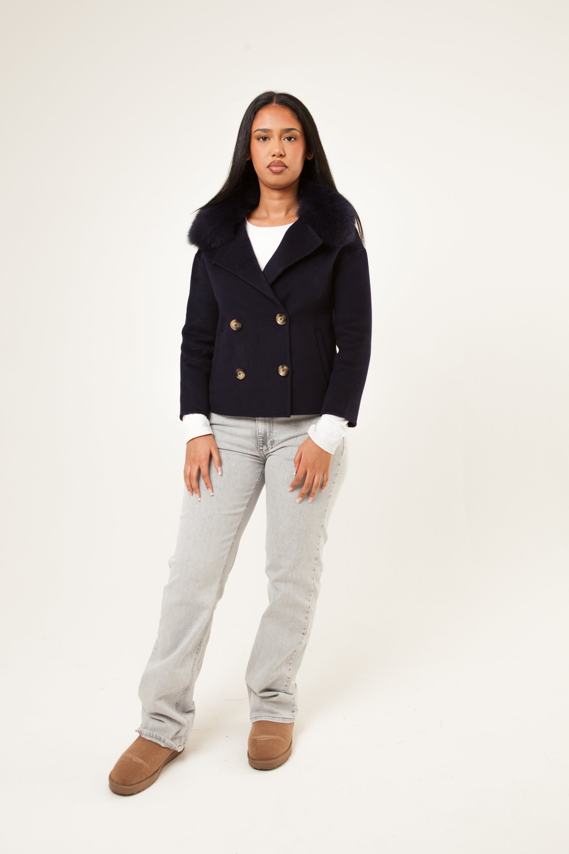 Double Button Tailored Coat