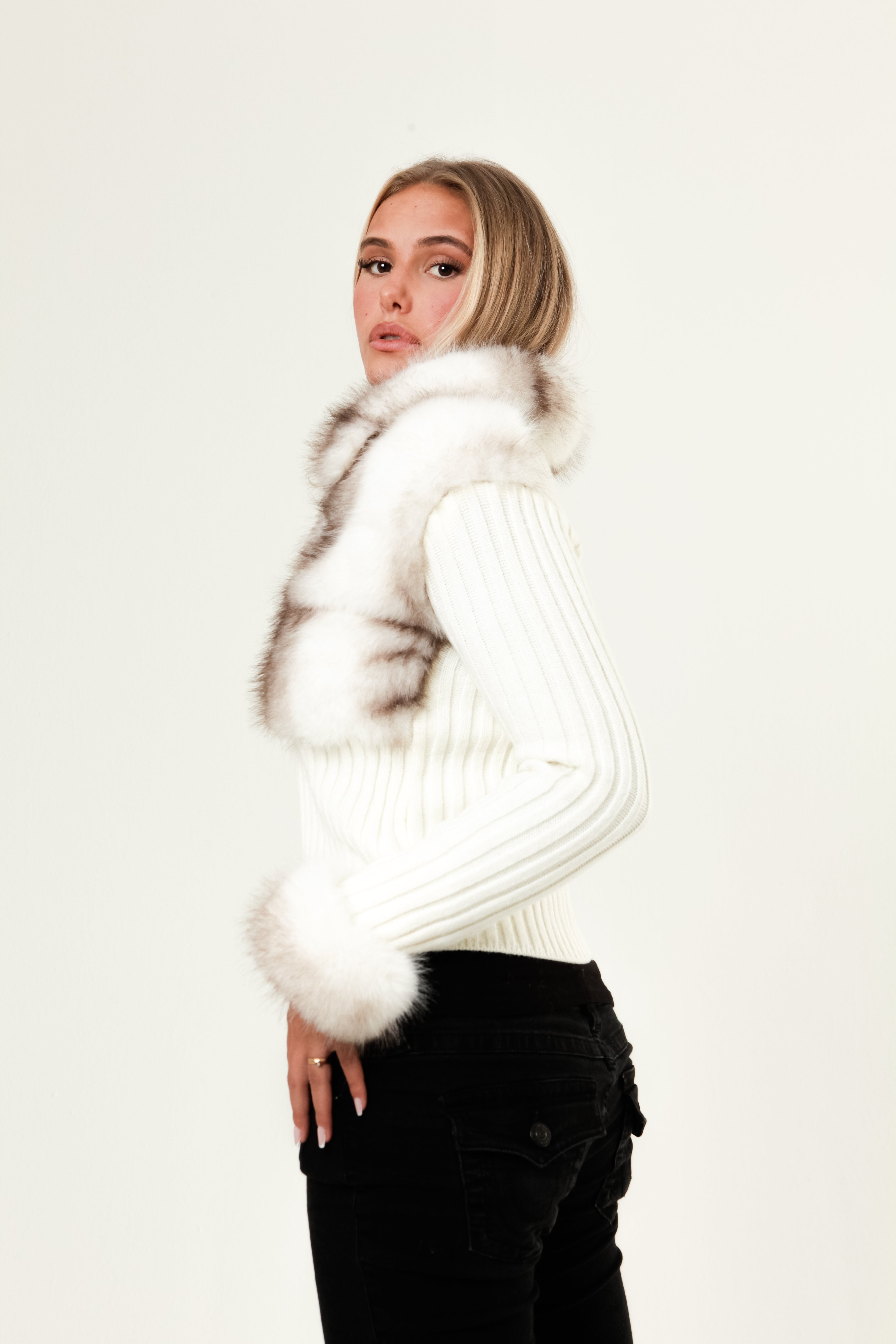 Luxe Fur Cardigan