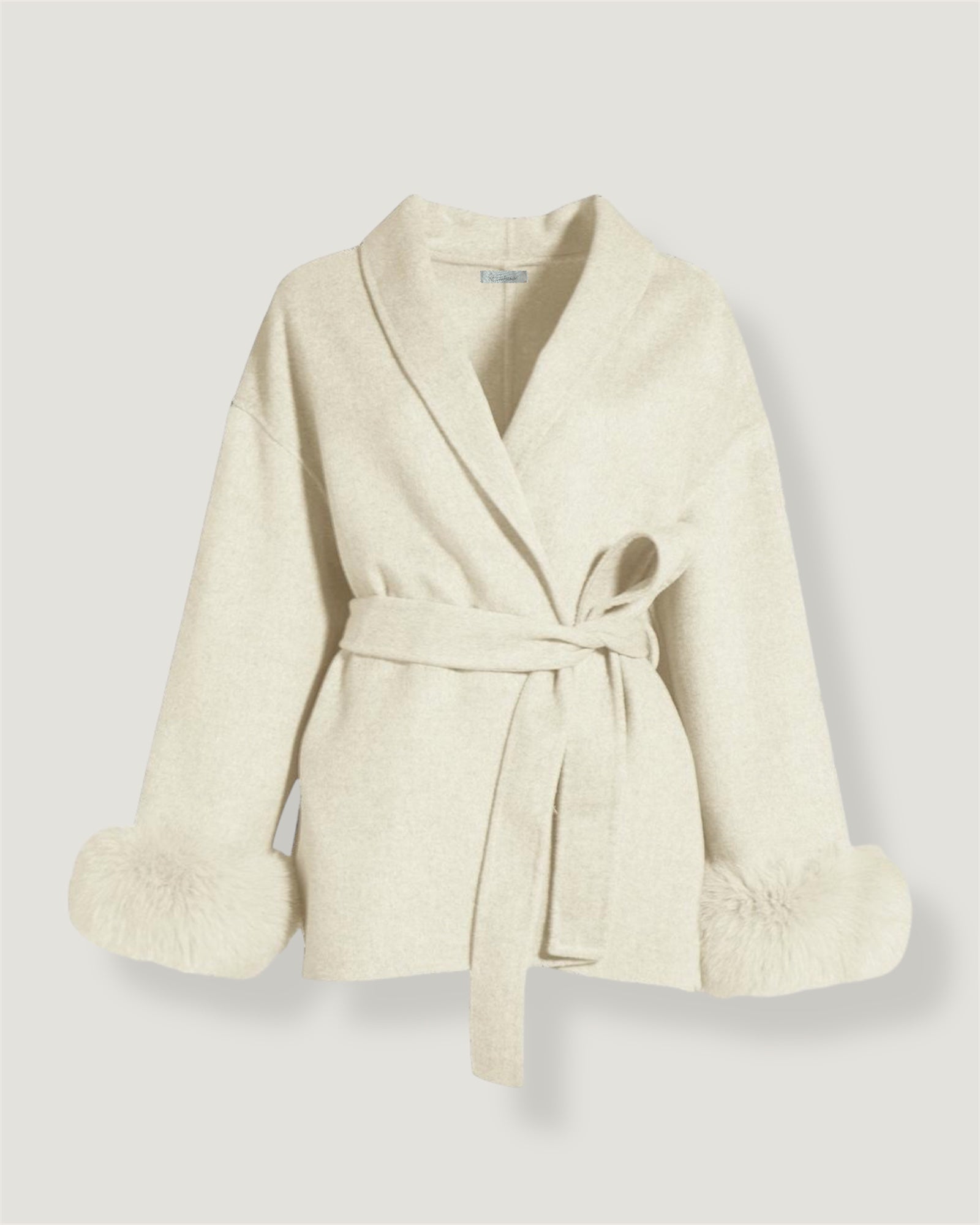 Luna Belted Trim Coat