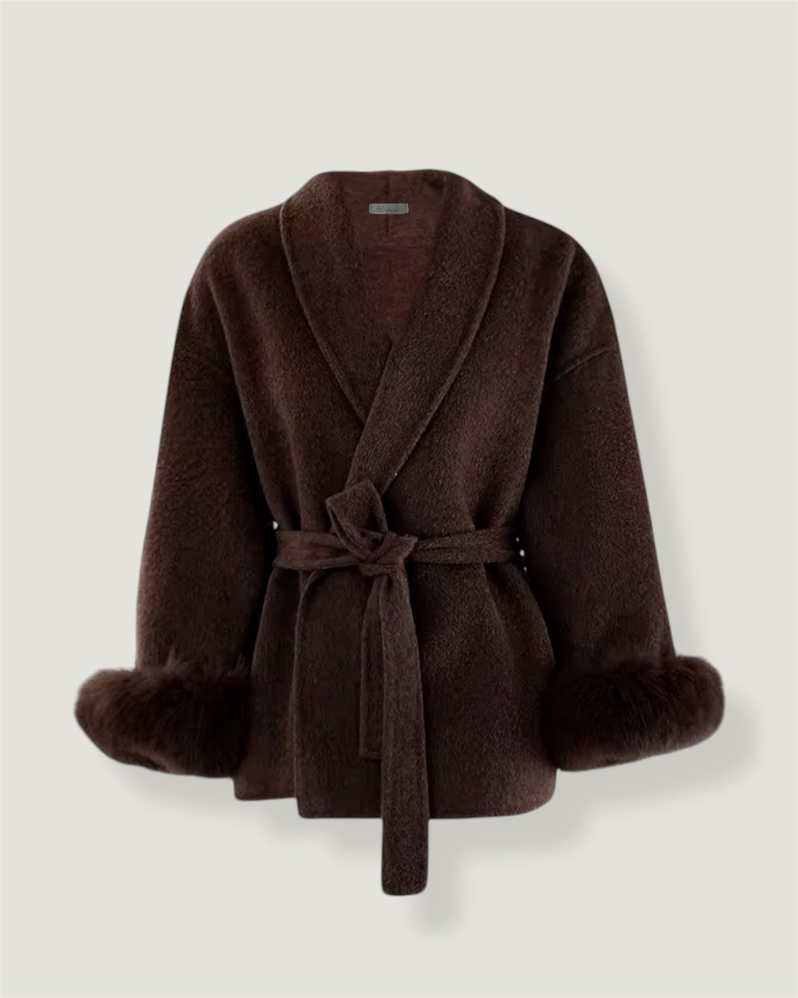 Luna Belted Trim Coat