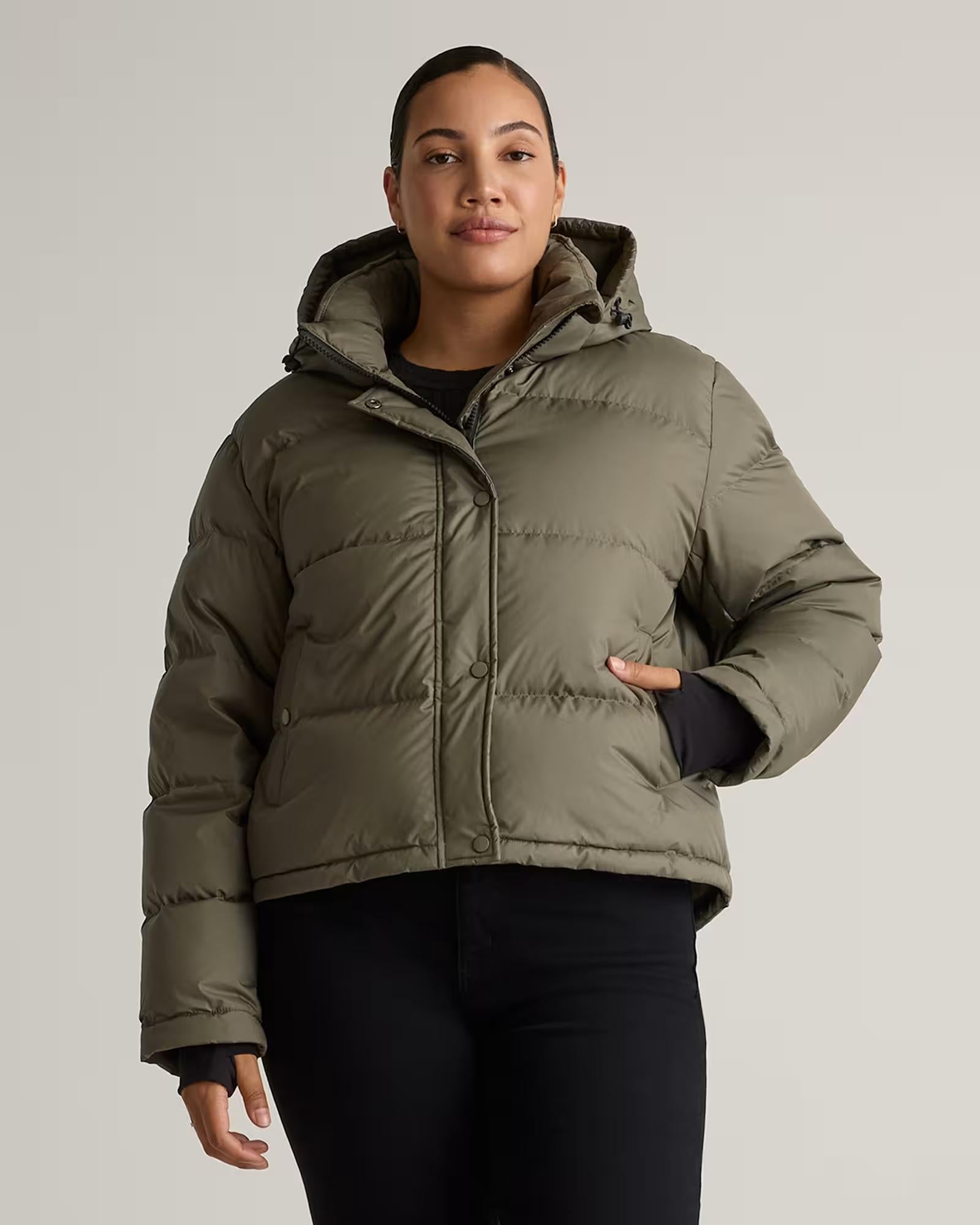 Onyx Crop Puffer