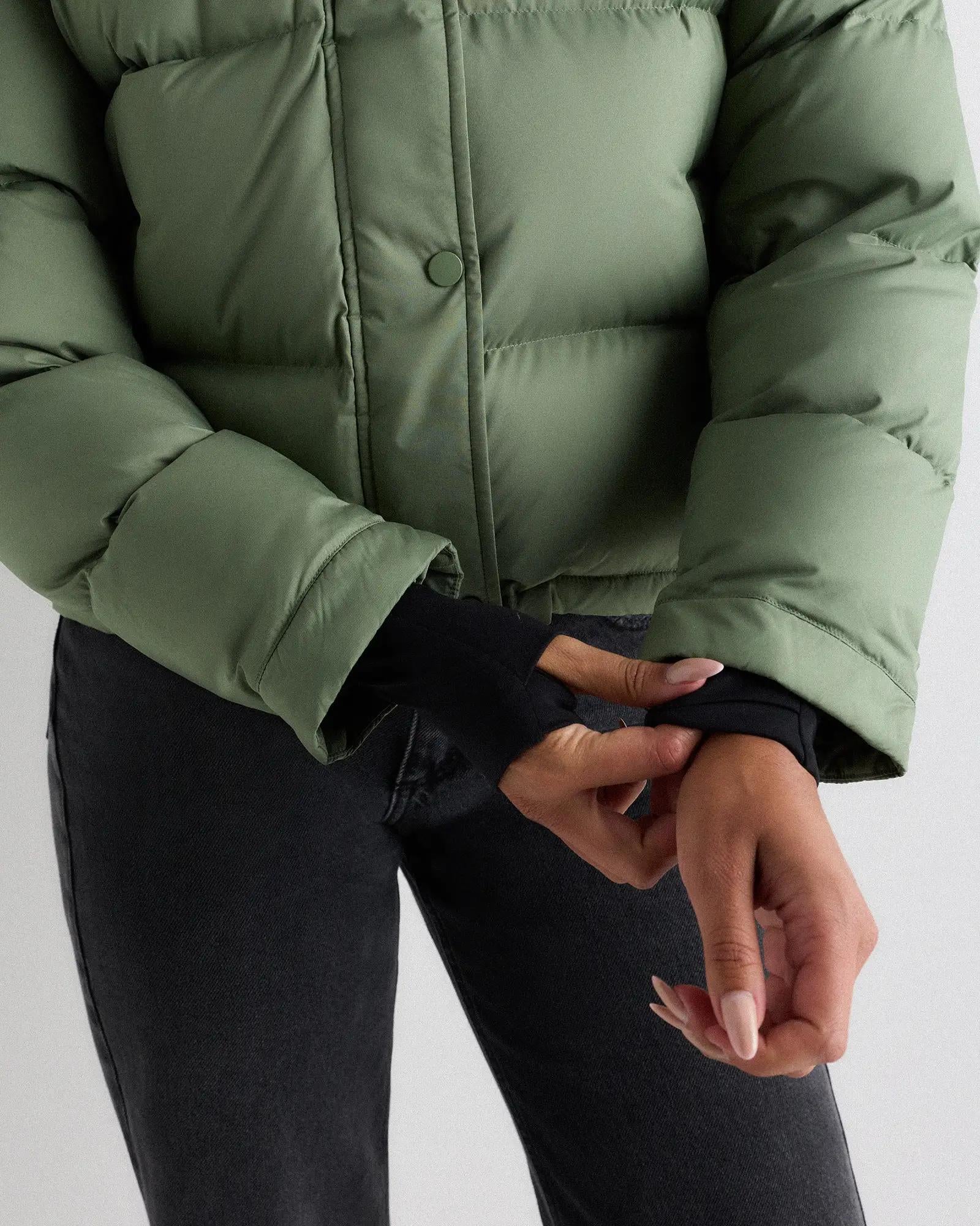 Onyx Crop Puffer